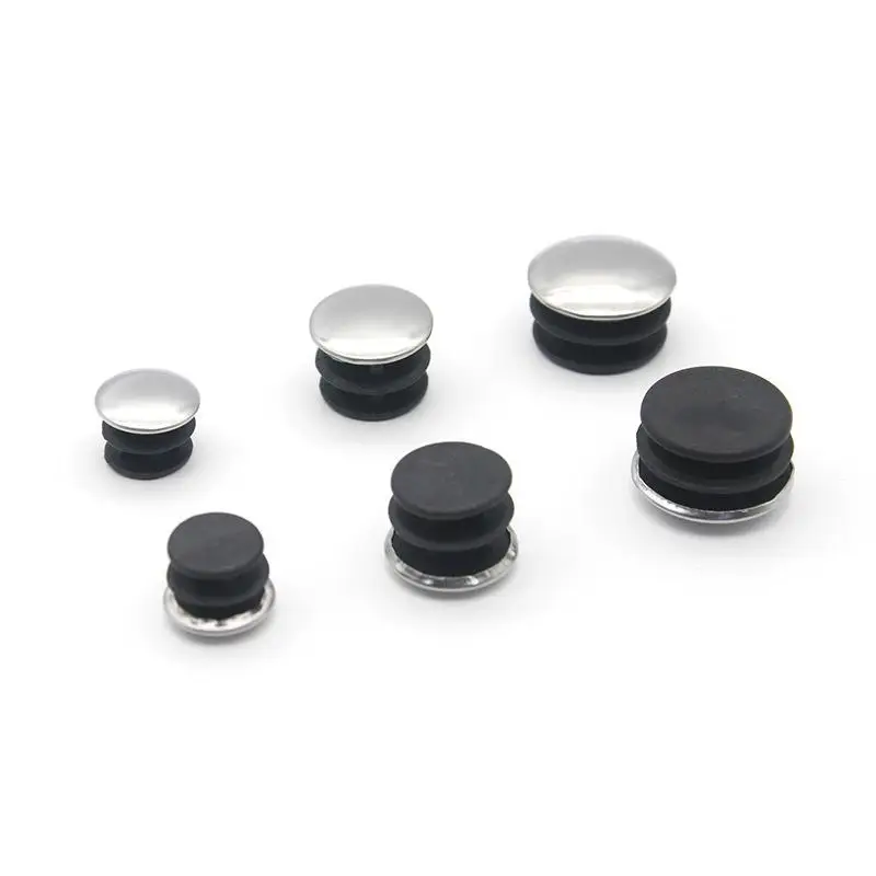 Stainless Steel Round Pipe Tube End Cap Furniture Leg Plug Blanking End Cap Bung For Home Daily Tool Furniture Accessories