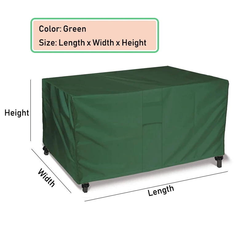 HEAVY DUTY Outdoor Waterproof Patio Furniture Set Cover Garden Rain Snow Wind-Proof Anti-UV Cover for Sofa Table Chair 420D