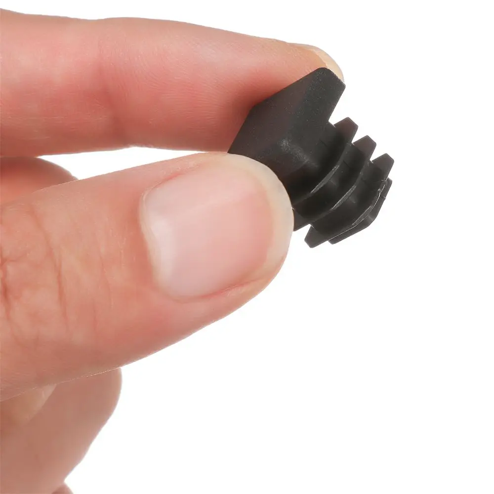 10pcs Square Plastic Black Blanking End Cap Tube Pipe Insert Plug Bung 15x15~60x60mm