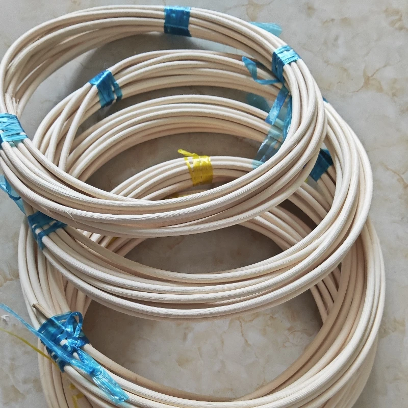 Real Natural Rattan Core Round Rattan Cane Cord Wicker Cane For Chair Basket Furniture Material 2-7mm Diameter 32.8 Feet(10M)