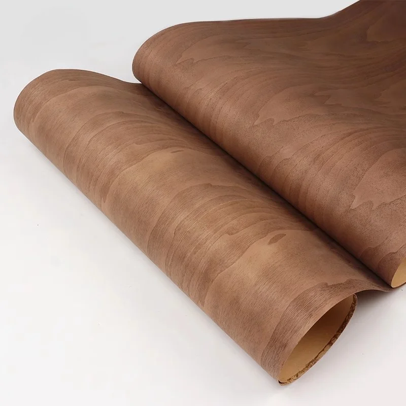 Black Walnut Natural Wood Veneer For Wine Cabinet And Home Decoration 58x250cm T0.25mm