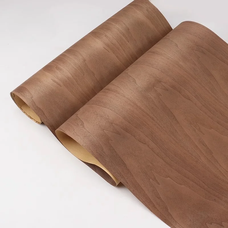 Black Walnut Natural Wood Veneer For Wine Cabinet And Home Decoration 58x250cm T0.25mm