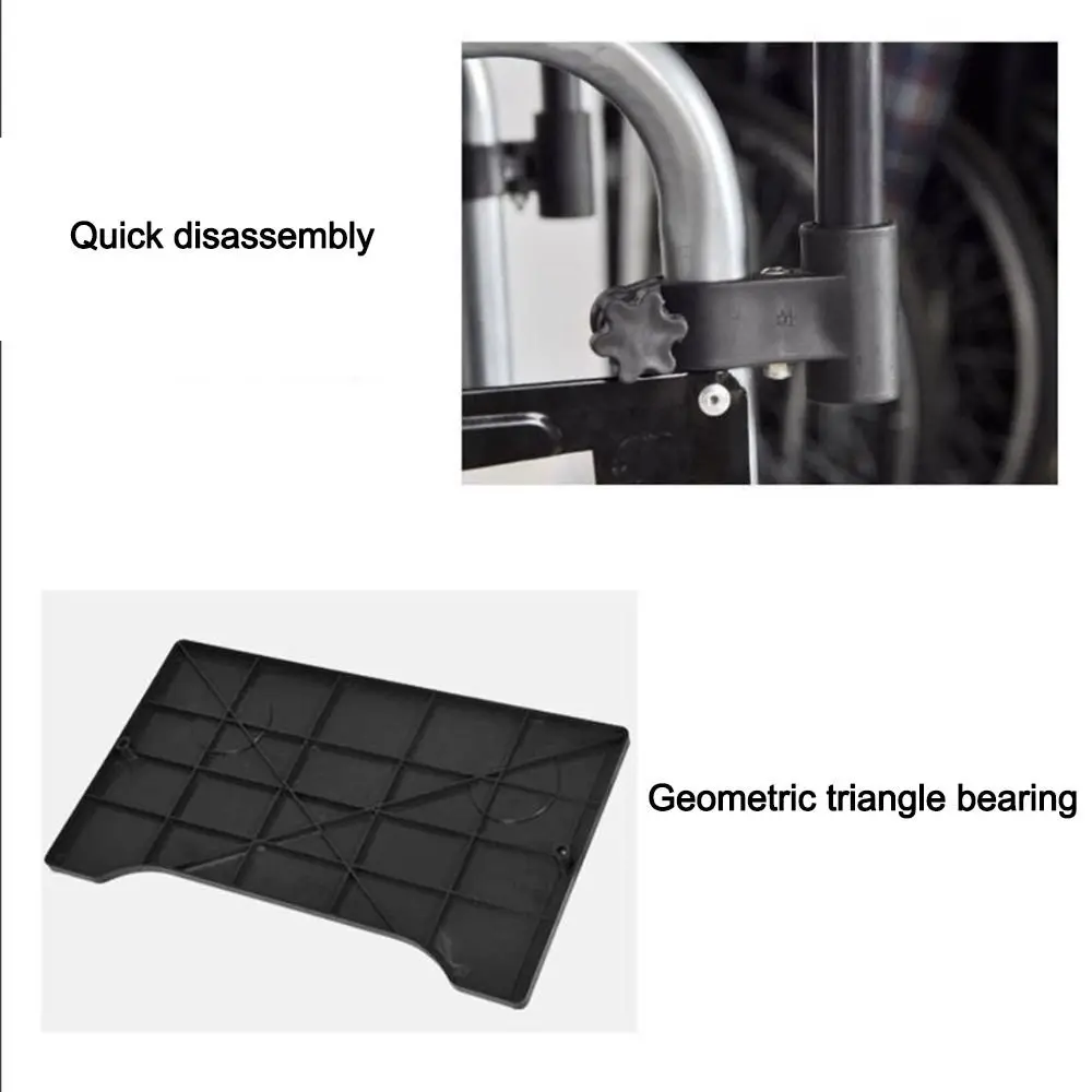 Lightweight Wheelchair Tray Table Detachable Waterproof Cup Holder Easy To Install Wheelchair Desk Lap Board