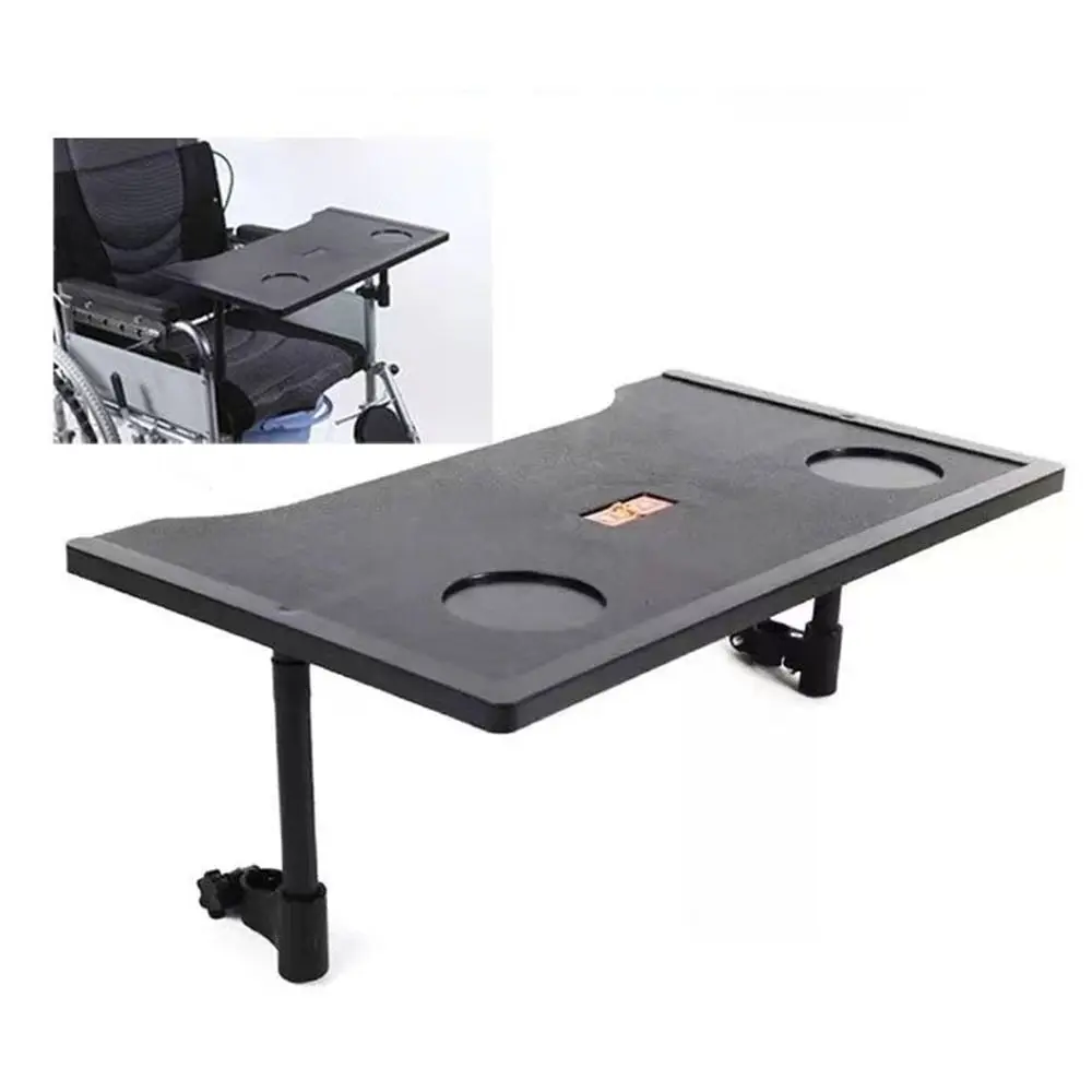 Lightweight Wheelchair Tray Table Detachable Waterproof Cup Holder Easy To Install Wheelchair Desk Lap Board
