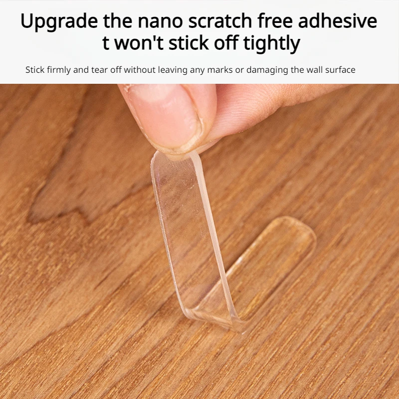 10Pcs Household Transparent Anti-Collision Sealant Strip, Transparent Silent Strip, Seamless Soft Rubber Anti-Fall Door Sticker