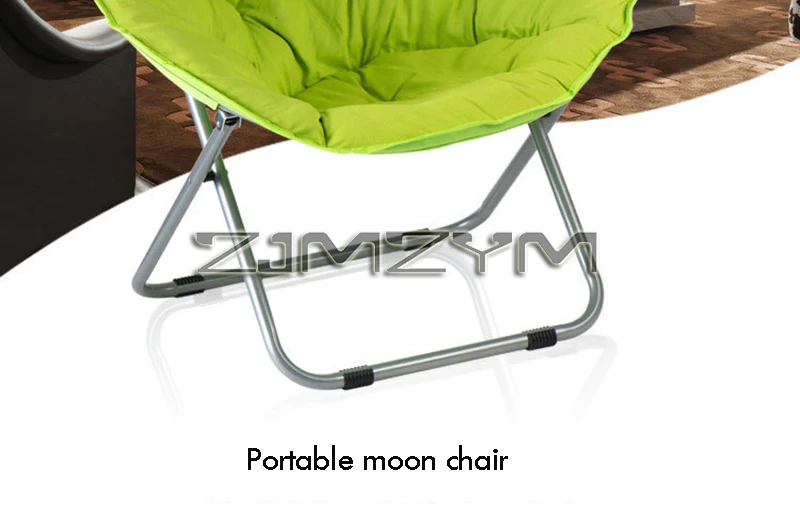 Folding Chair Soft Lounge Chair, Portable Moon Chair for Bedroom, Dorm Rooms, Apartments, Lounging, Garden and Courtyard