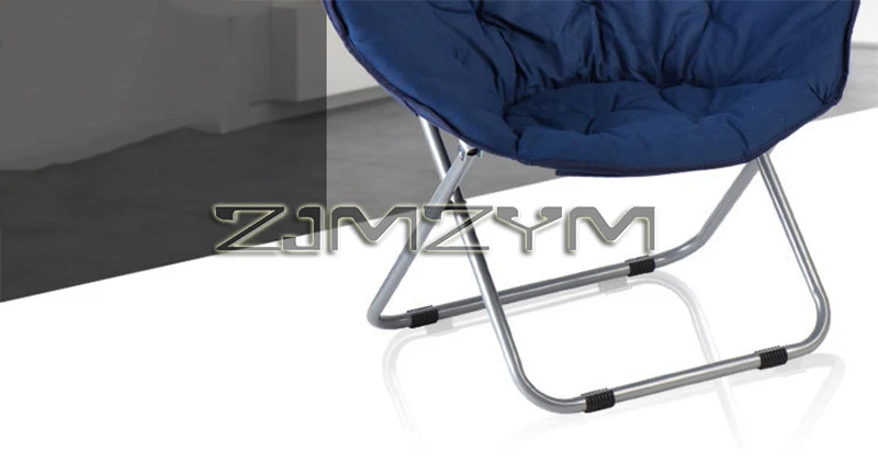 Folding Chair Soft Lounge Chair, Portable Moon Chair for Bedroom, Dorm Rooms, Apartments, Lounging, Garden and Courtyard
