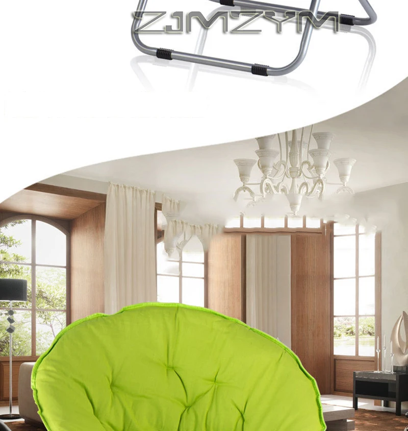 Folding Chair Soft Lounge Chair, Portable Moon Chair for Bedroom, Dorm Rooms, Apartments, Lounging, Garden and Courtyard