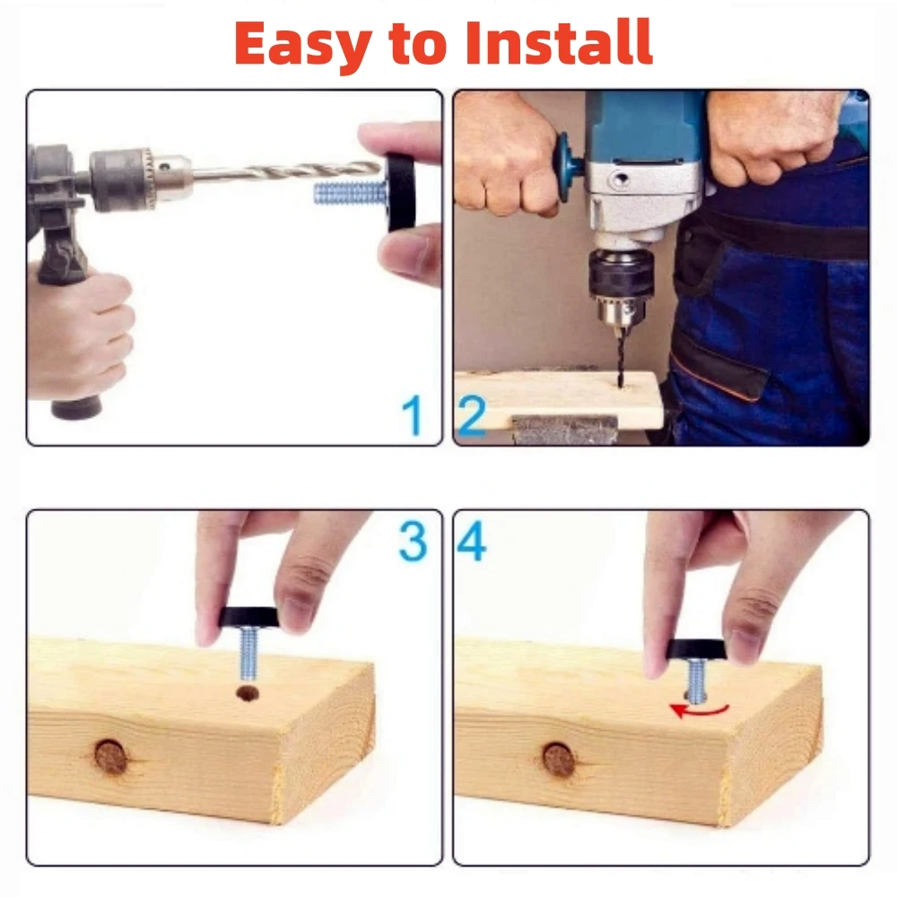 4Pcs Adjustable Stainless Steel Furniture Legs Table Cabinet Anti-slip Fixed Leveler Universal Household Accessories