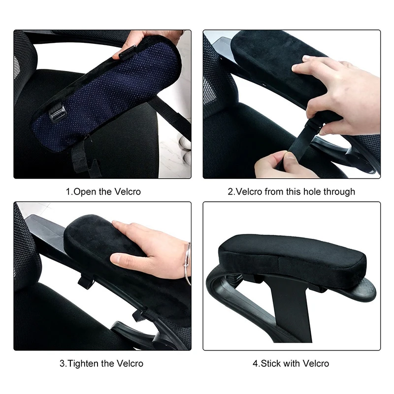1Pcs Slow Rebound Memory Foam Armrest Cushion Pad Chair Mat Elbow Rest Cover Office Chair Arm Cover