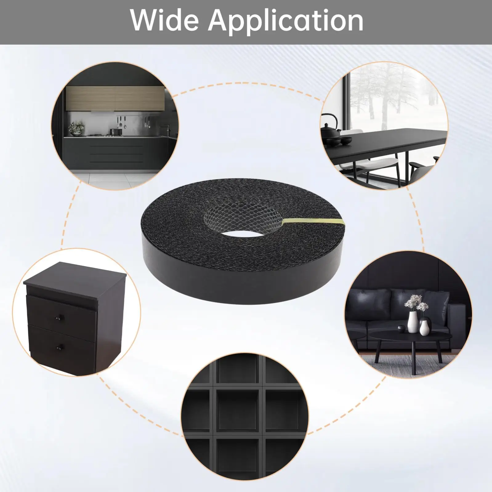 15M Adhesive Melamine Edge Strip Banding Adhesive Furniture Cabinet Wood Surface Table Edging Tape Tools,Pre-glued Veneer Edging