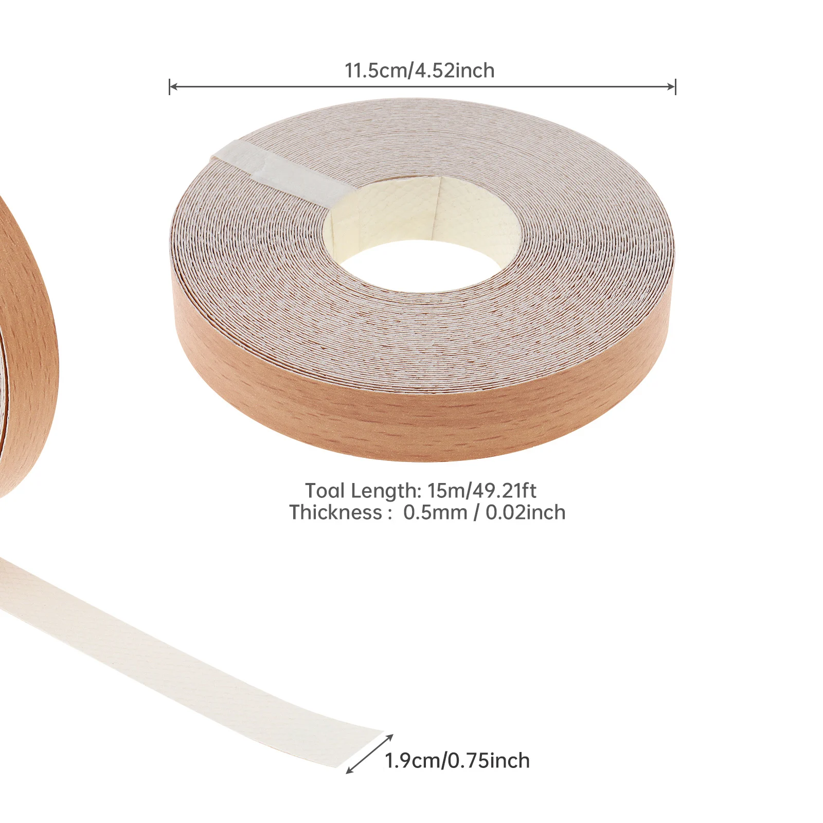15M Adhesive Melamine Edge Strip Banding Adhesive Furniture Cabinet Wood Surface Table Edging Tape Tools,Pre-glued Veneer Edging