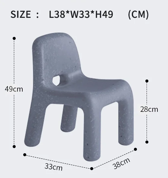 Modern Kids Pe Plastic Chair for Various Indoor Outdoor Applications Living Room Kindergarten Dining Kitchen School Bedroom