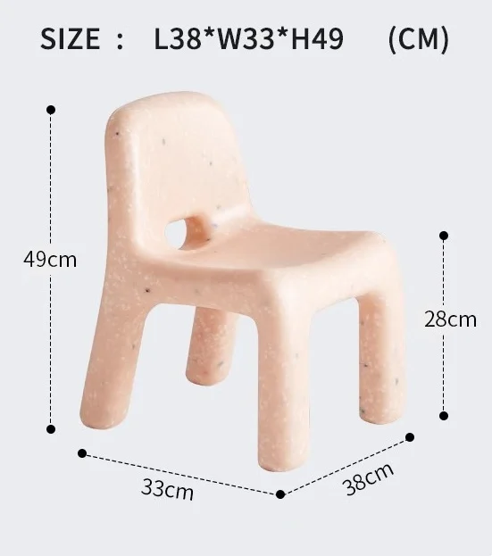 Modern Kids Pe Plastic Chair for Various Indoor Outdoor Applications Living Room Kindergarten Dining Kitchen School Bedroom