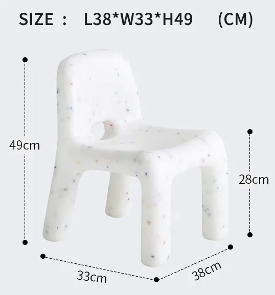Modern Kids Pe Plastic Chair for Various Indoor Outdoor Applications Living Room Kindergarten Dining Kitchen School Bedroom
