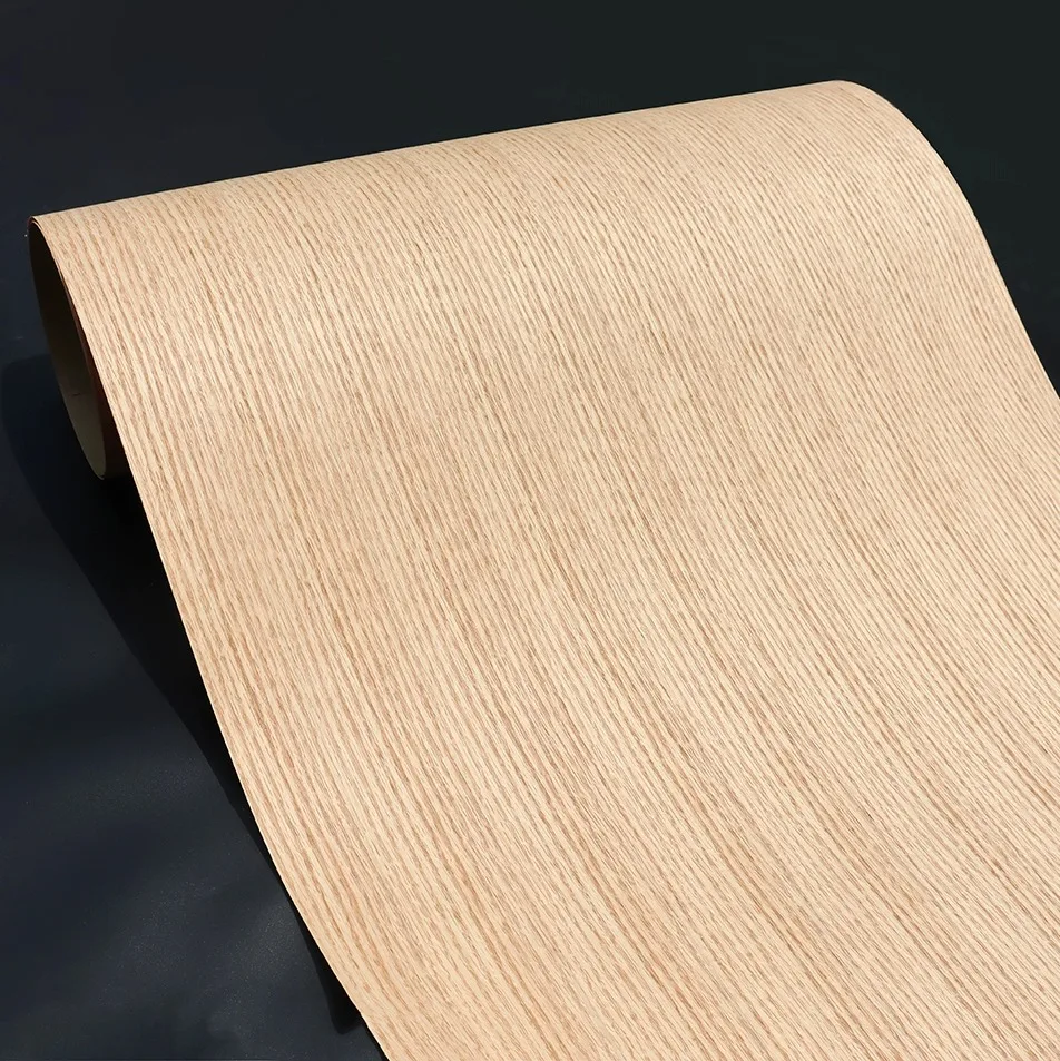 58x250cm Natural Wide Red Oak Wood Veneer For Furniture Renovation Cabinet Decoration Wall Panels Interior Design