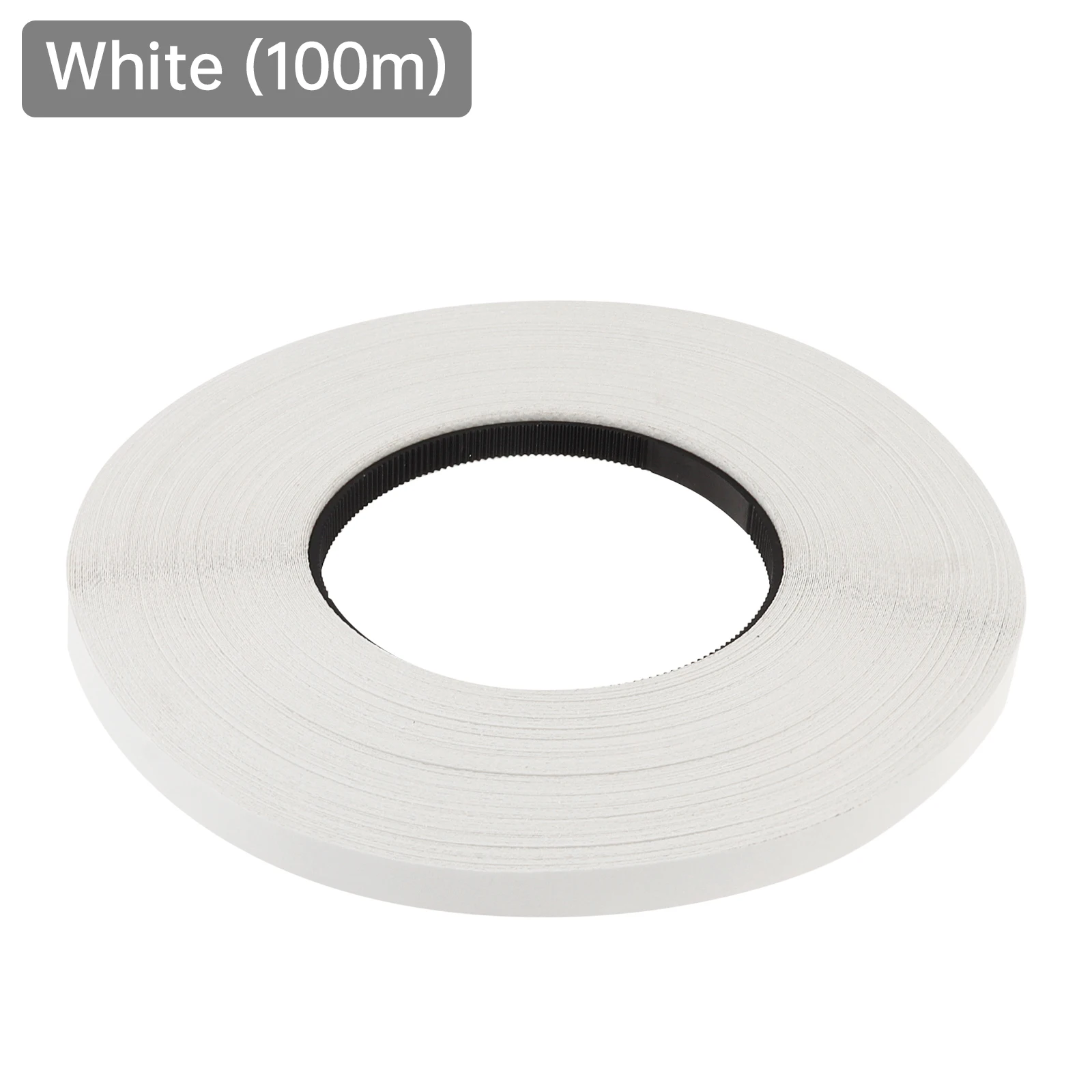 50m 100m White Melamine Edge Banding Pre-glued Veneer Edging Furniture Cabinet Wood Surface Table Edging Tape