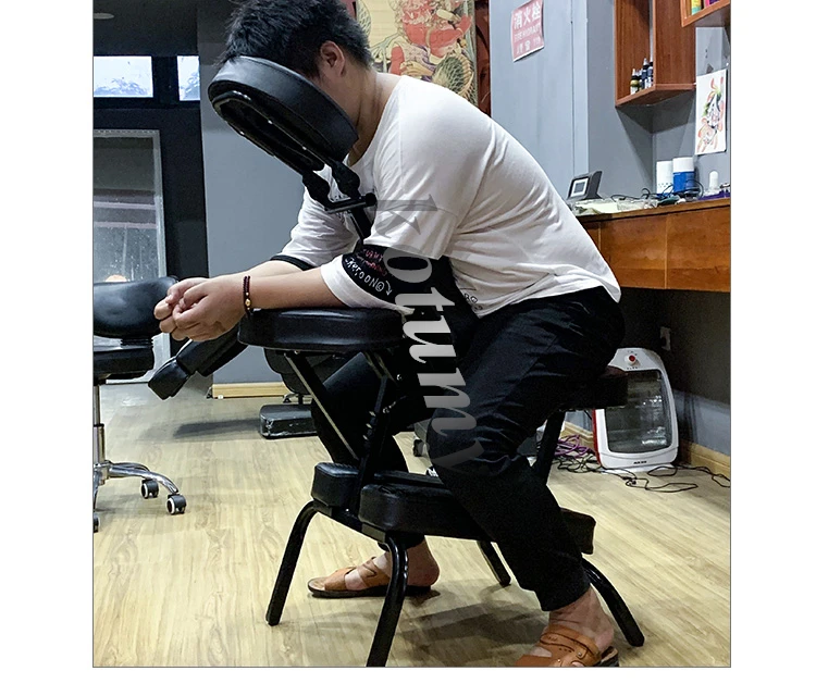 Foldable Massage Tattoo Chair Portable Leather Pad Massage Chair Fashion Salon Beauty Furniture