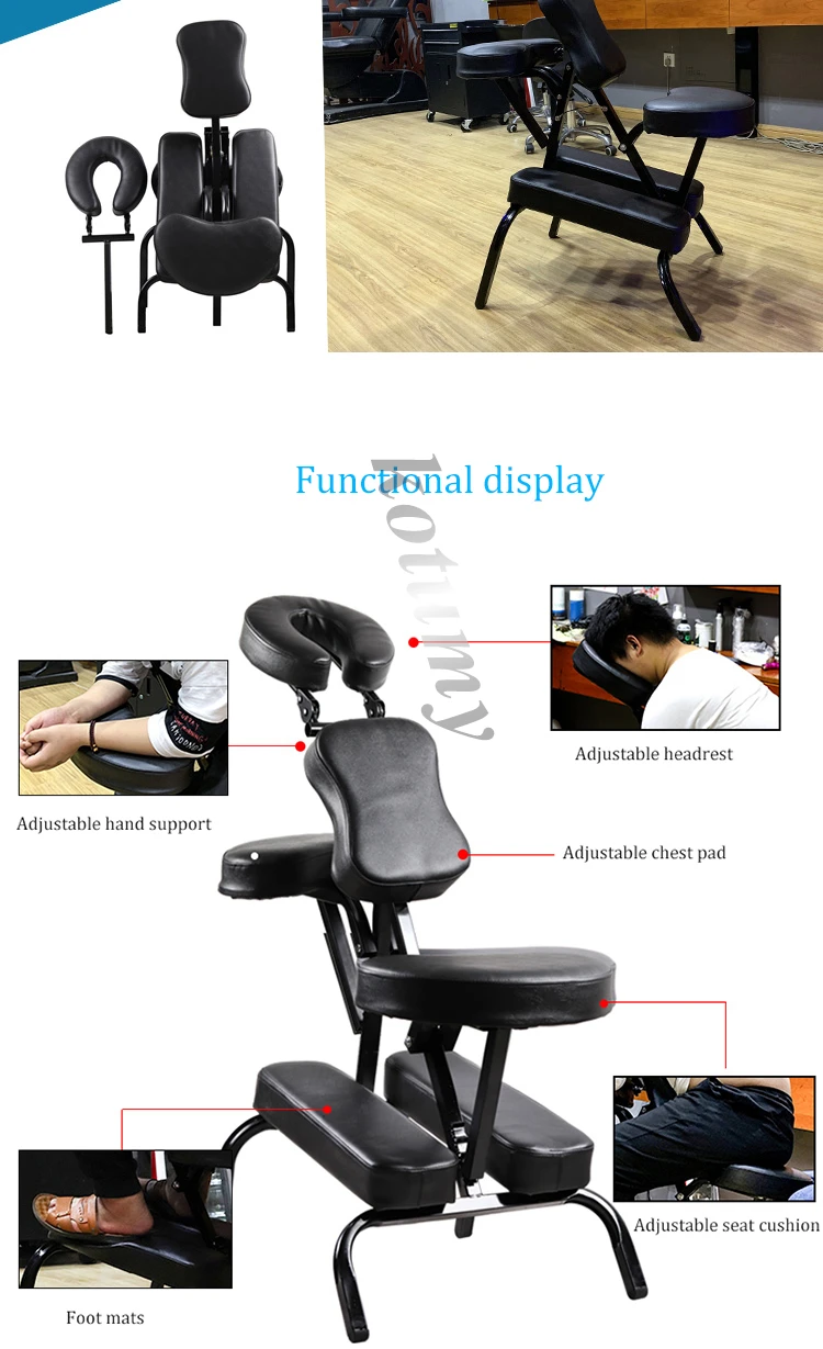 Foldable Massage Tattoo Chair Portable Leather Pad Massage Chair Fashion Salon Beauty Furniture