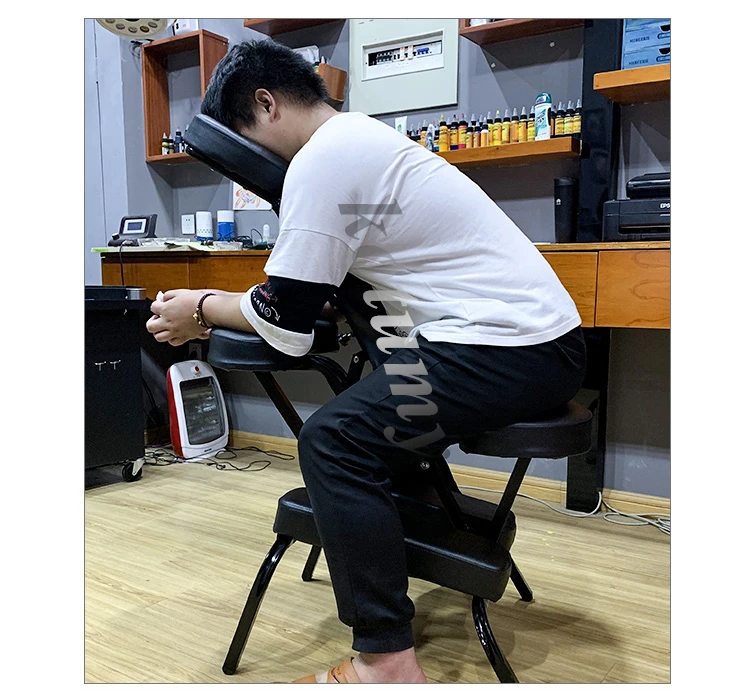 Foldable Massage Tattoo Chair Portable Leather Pad Massage Chair Fashion Salon Beauty Furniture
