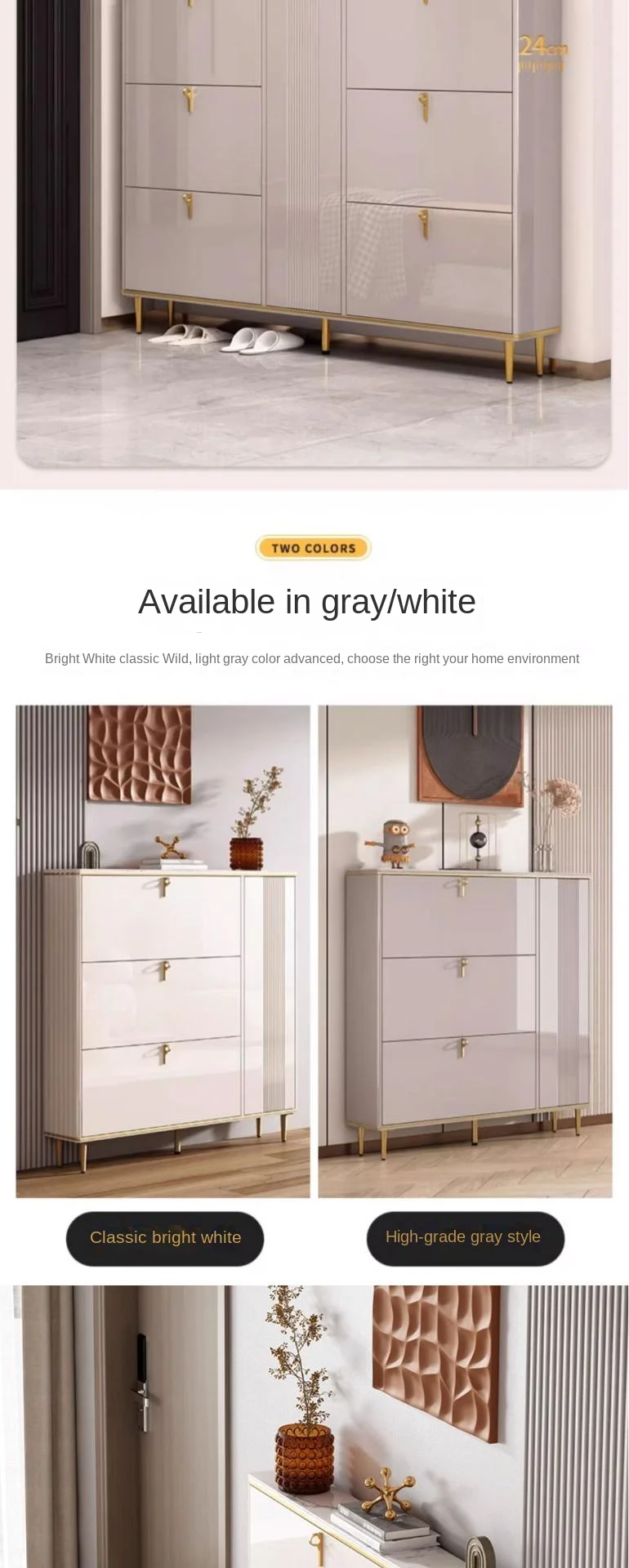 Entrance Doorway Shoe Cabinet Ultra Thin Hallway Display Storage Shoe Rack Organizer Design Armario De Zapatos Furniture Home