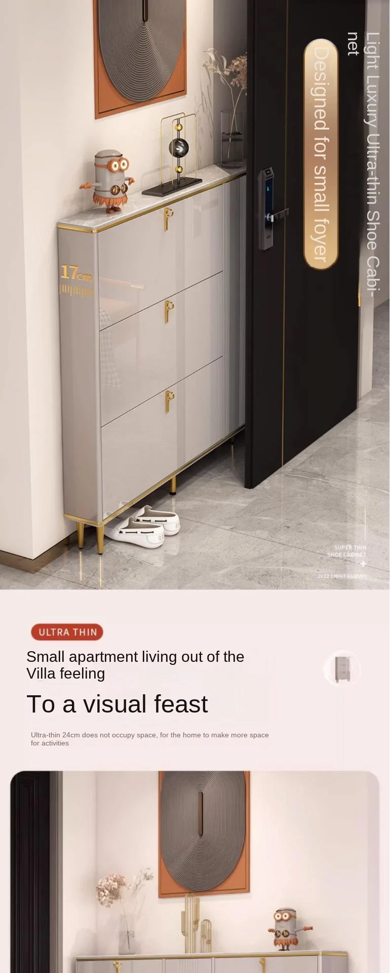 Entrance Doorway Shoe Cabinet Ultra Thin Hallway Display Storage Shoe Rack Organizer Design Armario De Zapatos Furniture Home