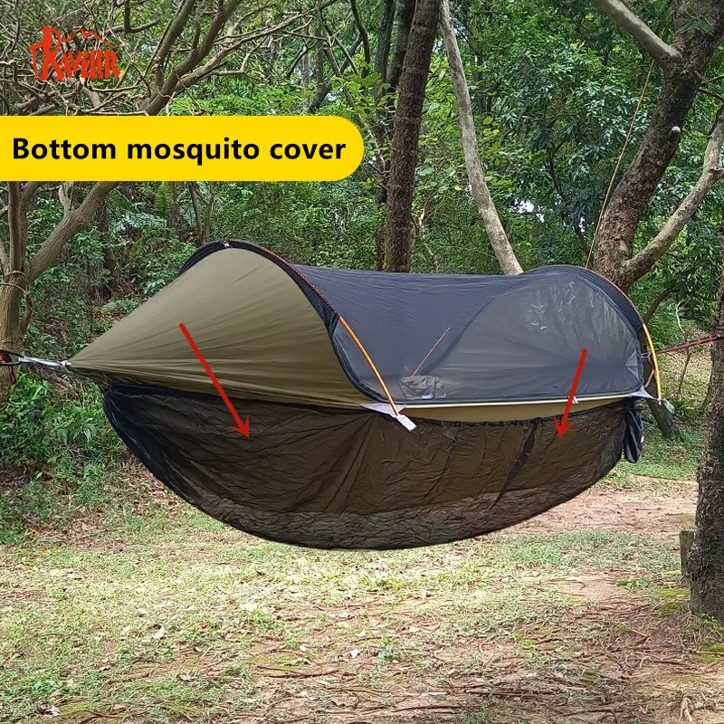 2025 Traveler hammock bottom mosquito cover outdoor hammock detachable mosquito net camping hammock quick opening mosquito net