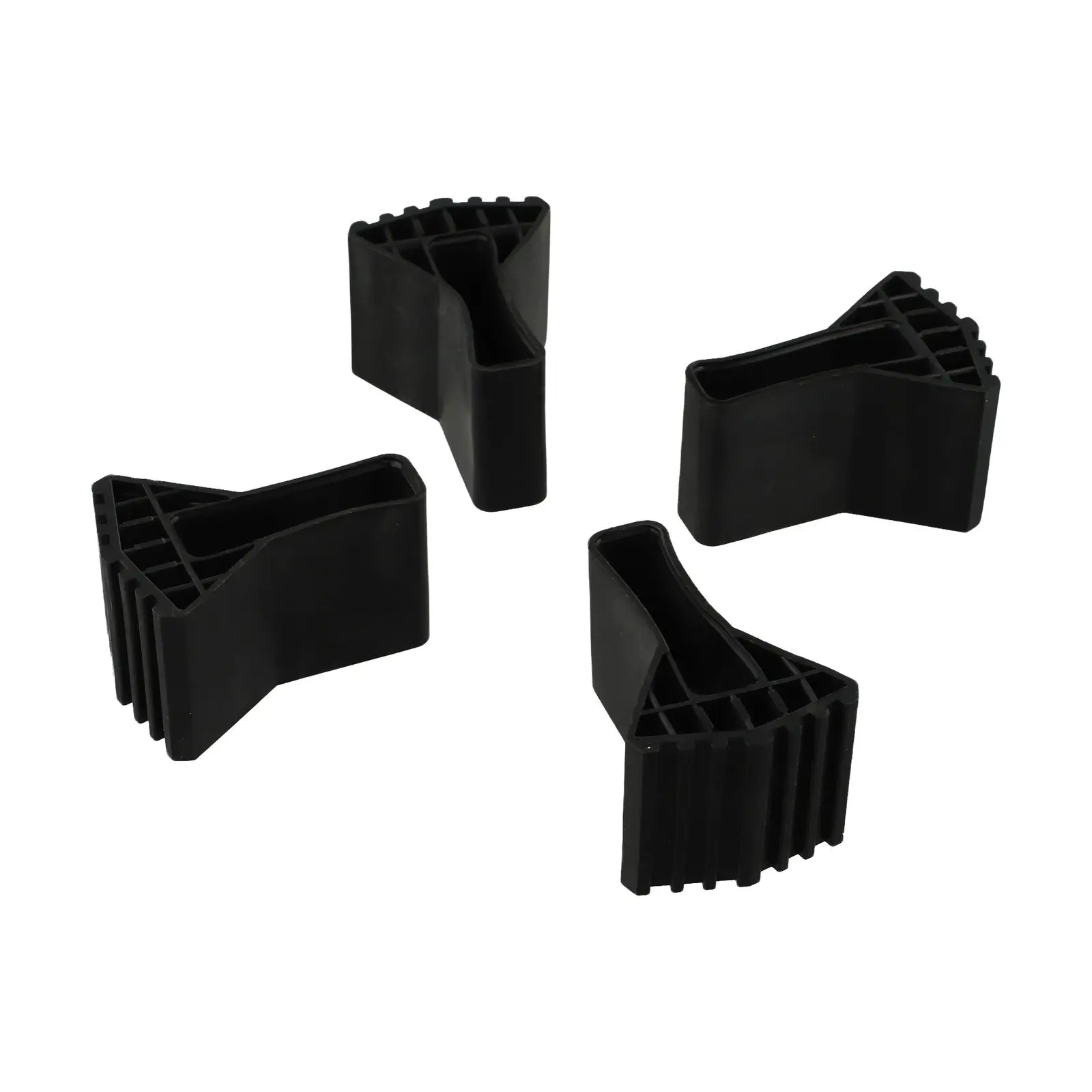 4pc/6Pc Ladder Feet Rubber Folding Ladder Leg Feet Pads Non-slip Foot Covers Ladder Foot Cover Engineering Ladder Lift Accessory