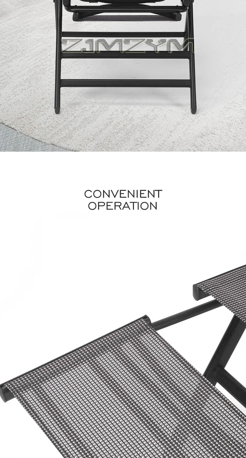 Portable Folding Beach Chair Outdoor Garden Camp Recliner Furniture for Courtyard Open Air,Telescopic Pedal Stools,Pedal stool
