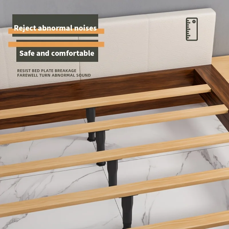 4 Pack Heavy-Duty, Non-Slip Plastic Bed Frame Support Legs 13-22cm Height-Adjustable, Sturdy Furniture Center Board Struts