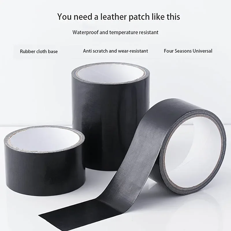 Black Tape Leather Repair Furniture Sofa Table Chair Pipeline Car Cushion Car Leather Chair Sofa Repair Tape