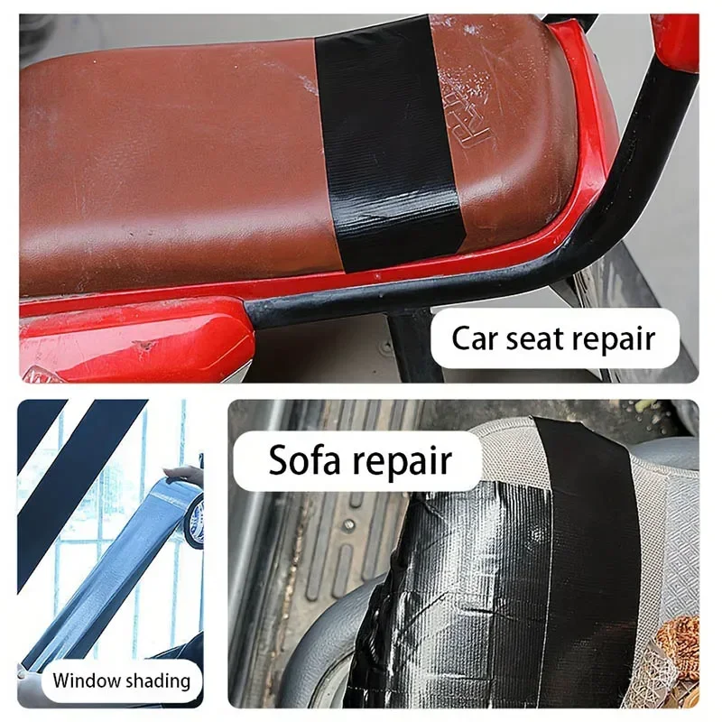 Black Tape Leather Repair Furniture Sofa Table Chair Pipeline Car Cushion Car Leather Chair Sofa Repair Tape