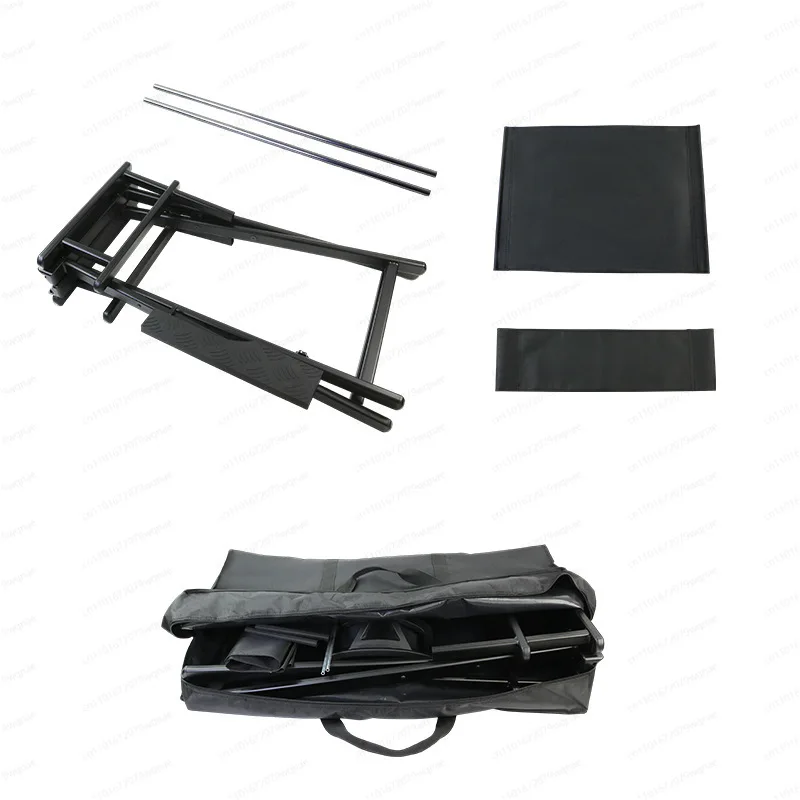 Outdoor Folding Chair Director Makeup Chair Leisure High Chairs Bar Seat Portable Aluminum Alloy Home Camping Beach Travel