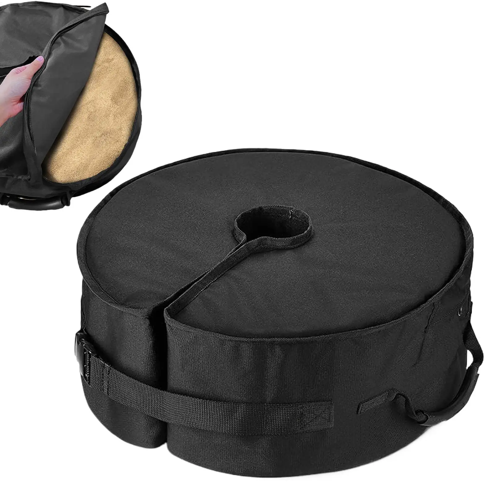Heavy Duty Outdoor Umbrella Base Weight Sand Bag 90lbs Fillable Stabilizer for Cantilever Offset Patio Umbrellas Weights Sandbag