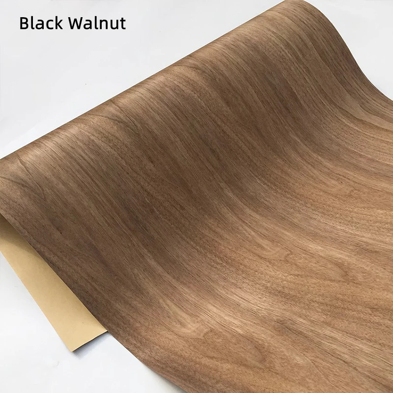 Self-adhesive Natural Wood Veneer for Furniture DIY Cupboard Door Repair, Walnut Sapele Grain Furniture Veneer 20*250cm(W*L)