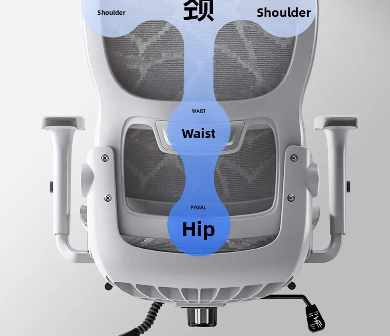 UVR Mesh Office Chair Home Ergonomic Design Backrest Armrest Stool Home Games Athletic Chair Reclining Boss Chair Furniture