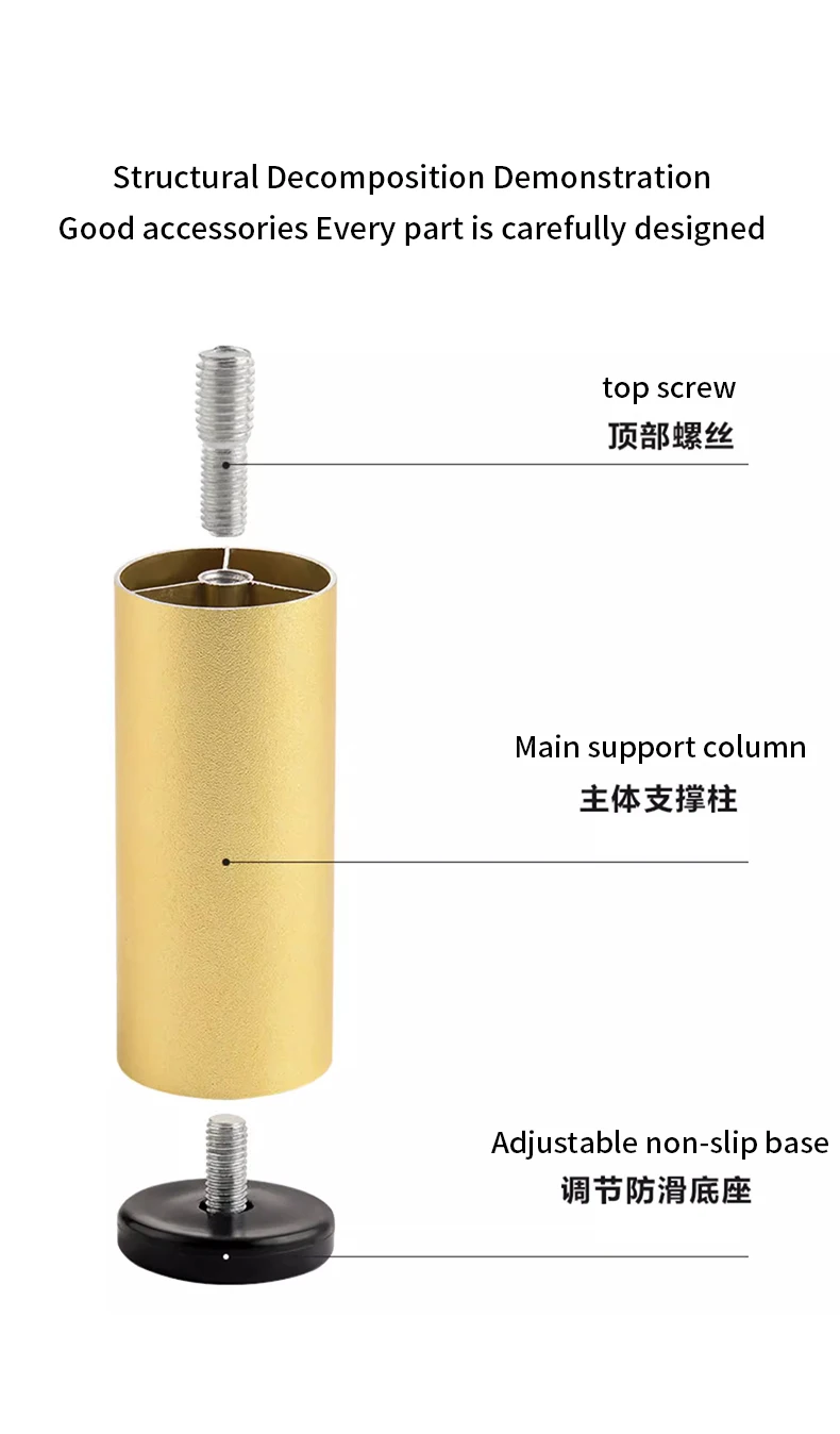 furniture height adjustment foot cabinet support feet M8 M6 M10 leveling sofa feet table feet fridge legs for washing machine