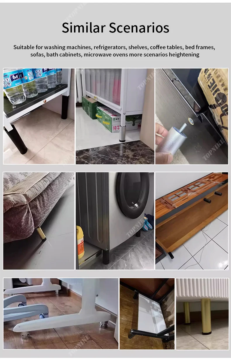 furniture height adjustment foot cabinet support feet M8 M6 M10 leveling sofa feet table feet fridge legs for washing machine