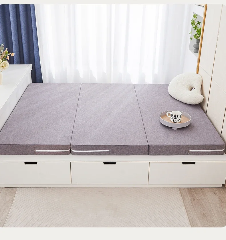 Japanese Latex Floor Mattress Thick Memory Foam Tatami Single Sleeping Topper Foldable Bed for Comfortable Rest