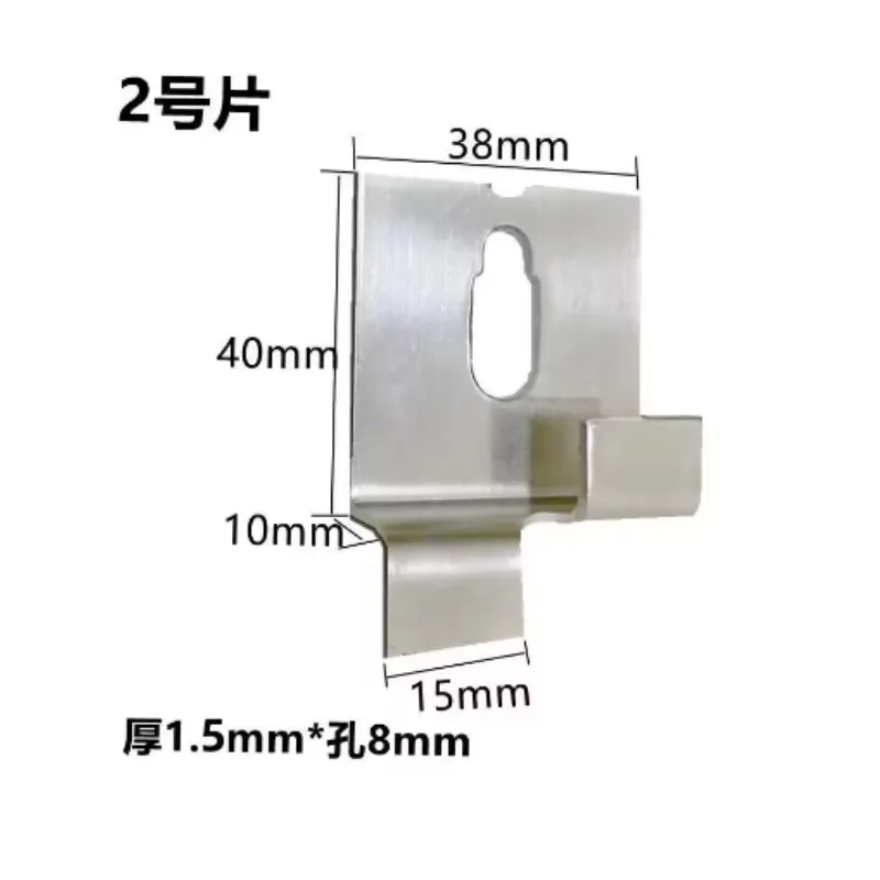 50pcs Stainless Steel Wall Tile Bracket Wall Dry Hanging Fastener Marble Advertising Board Hook Home Fixed Hardware Accessories