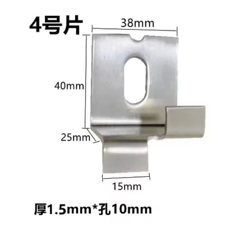 50pcs Stainless Steel Wall Tile Bracket Wall Dry Hanging Fastener Marble Advertising Board Hook Home Fixed Hardware Accessories
