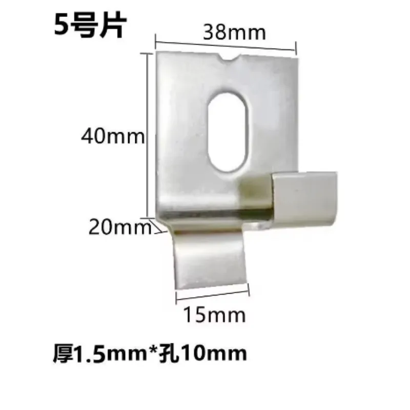 50pcs Stainless Steel Wall Tile Bracket Wall Dry Hanging Fastener Marble Advertising Board Hook Home Fixed Hardware Accessories
