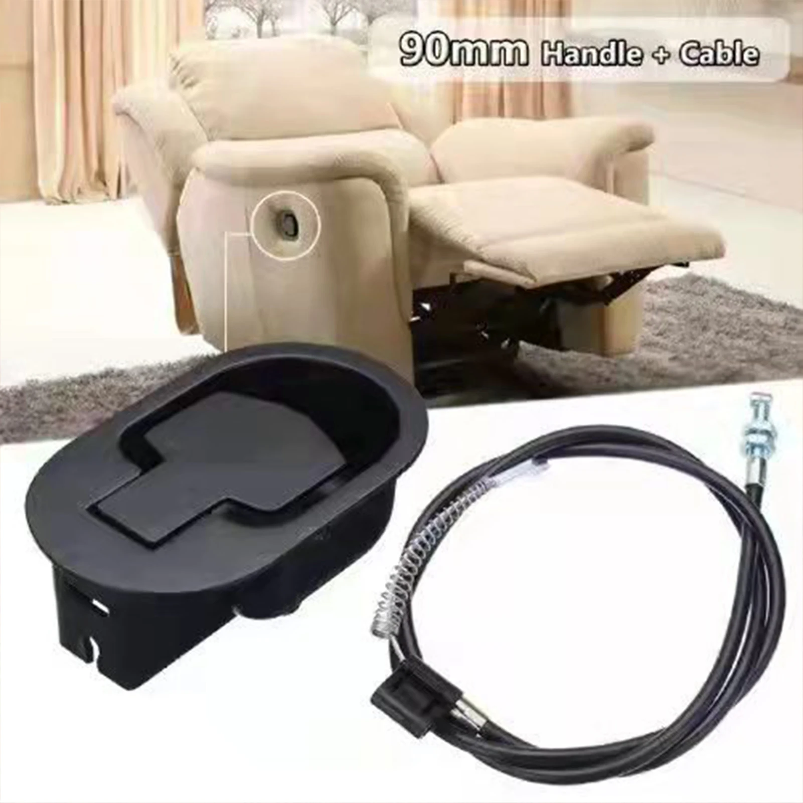 Metal Recliner Release Handle Sofa Chair Couch Release Lever Pull Handle for Glider Rocking Chair Recliner Repair Accessories