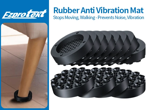 Anti Vibration Feet Pads Rubber Mat Slipstop Silent Universal Washing Machine Support Washer Washing Machine Foot Pads Protects