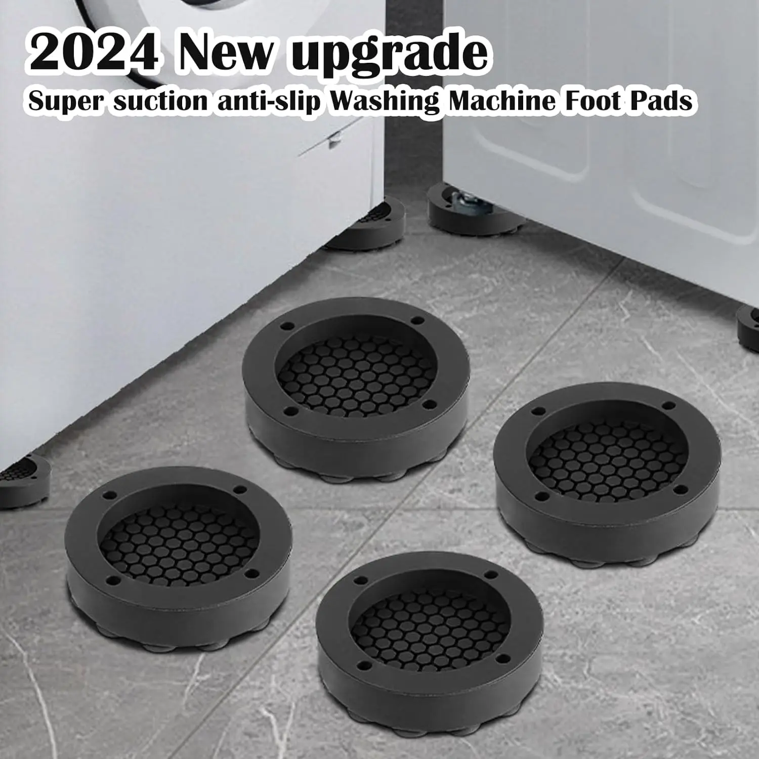Anti Vibration Feet Pads Rubber Mat Slipstop Silent Universal Washing Machine Support Washer Washing Machine Foot Pads Protects