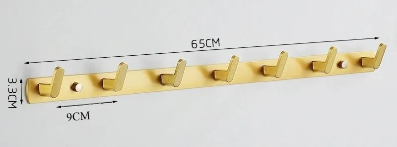 Entrance Coat Racks Hooks Aluminum Clothes Door Back Coat Racks Wall Mounted Hanging Hook Clothing Living Room Home Furniture