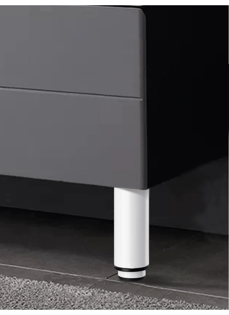 KAK Adjustable Furniture Leg Cold Rolled Steel Black White Table Feet Replacement Cabinet Sofa Metal Foot Furniture Hardware