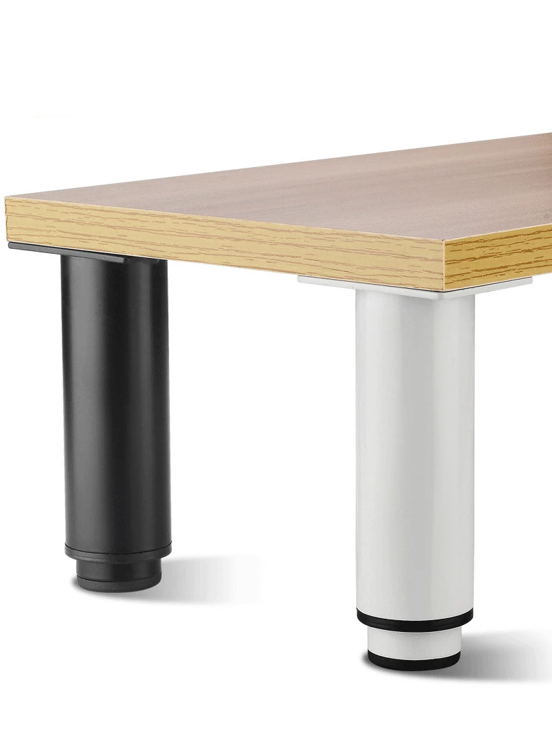KAK Adjustable Furniture Leg Cold Rolled Steel Black White Table Feet Replacement Cabinet Sofa Metal Foot Furniture Hardware