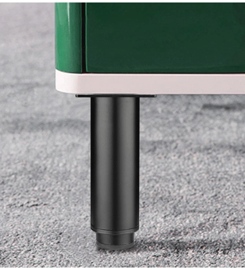 KAK Adjustable Furniture Leg Cold Rolled Steel Black White Table Feet Replacement Cabinet Sofa Metal Foot Furniture Hardware