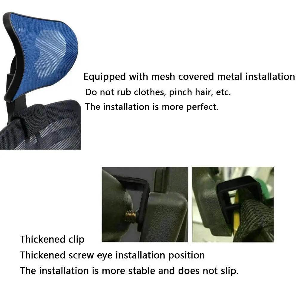 Computer Chair Headrest Pillow Adjustable Headrest For Chair Office Neck Computer Chair Headrest Without Punch